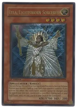 Yugioh Light of Destruction Lyla, Lightsworn Sorceress #LODT-EN019 Ultra Rare - Image 1