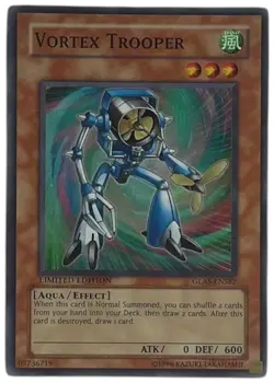 Yugioh Gladiator's Assault Vortex Trooper #GLAS-ENSE2 Super Rare - Image 1