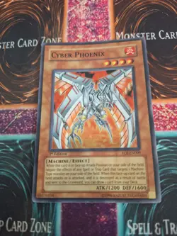 Yugioh Cyber Phoenix EOJ-EN009 Super Rare 1st Edition Near Mint - Image 1