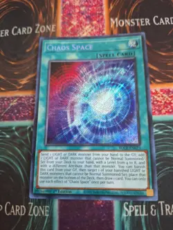 Yugioh Chaos Space BLCR-EN073 Secret Rare 1st Edition Near Mint - Image 1