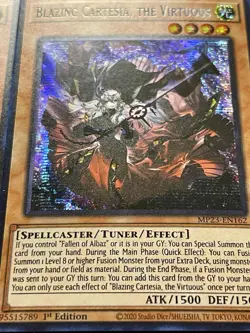 3x Blazing Cartesia, The Virtuous | MP23-EN162 | Prismatic Secret Rare | YuGiOh! - Image 4