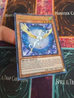 Yugioh Crystal Beast Sapphire Pegasus BLCR-EN053 Ultra Rare 1st Edition NM - Image 2