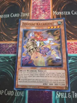 Yugioh Zoodiac Kataroost RATE-ENSE3 Super Rare Limited Near Mint - Image 1