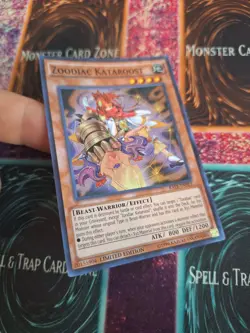 Yugioh Zoodiac Kataroost RATE-ENSE3 Super Rare Limited Near Mint - Image 2