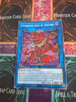 Yugioh Unchained Soul of Anguish MP20-EN174 Super Rare 1st Edition Near Mint - Image 1