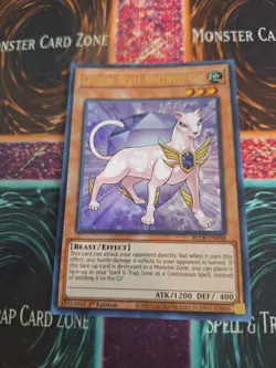 Yugioh Crystal Beast Amethyst Cat BLCR-EN048 Ultra Rare 1st Edition Near Mint - Image 1