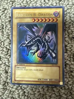 Yugioh! Starter Deck Joey 1st Edition opened- all 50 cards, red eye dragon holo - Image 5
