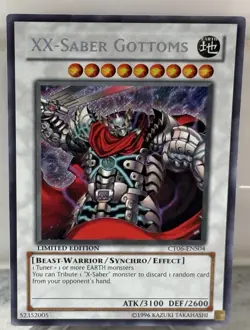 YUGIOH CT06-ENS04 XX-SABER GOTTOMS SECRET RARE NEAR MINT NM - Image 1
