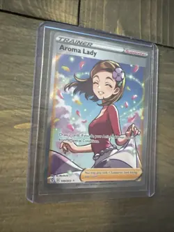Pokemon TCG Aroma Lady Full Art Holo Ultra Rare Card 199/203 Near Mint 💎 - Image 3