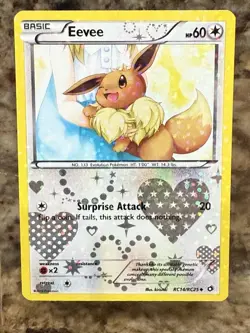 Pokemon Eevee RC14/RC25 Legendary Treasures Radiant Collection Card - Image 1