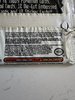 Pokemon Topps Pack 1998 The First Movie Trading Cards Booster Pack READ Descrip - Image 3