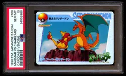 PSA 10 Gem Charizard VS Magmar 108 Carddass Vending 1998 Japanese Graded Card - Image 1