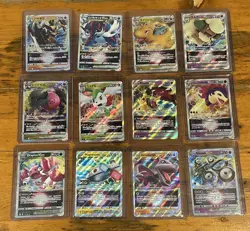 Pokemon 12 Vstar Card Lot NM & Top Loaded, All Different, 6 English 6 Japanese - Image 1