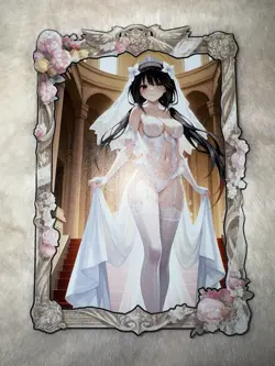 A5 Large Metal Card Serialized Waifu Anime Card 36 /50 Kurumi - Image 1