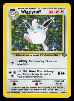 Wigglytuff 16/64 Holo Rare Jungle Pokemon Card - Image 1
