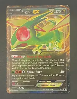 Pokemon Card Flygon EX XY61 Black Star Promo - Moderately Played - Image 1