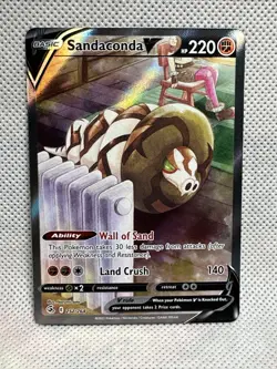 Sandaconda V 252/264 Fusion Strike NM Alternate Full Art Ultra Rare Pokemon Card - Image 1