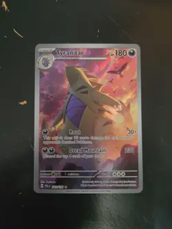 Pokemon TCG Tyranitar Scarlet & Violet Paldea Evolved Holo Card 222/193 - Image 1