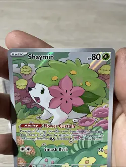 Pokemon TCG Shaymin Holo Card Illustration Rare, 185/182, Destined Rivals Series - Image 5