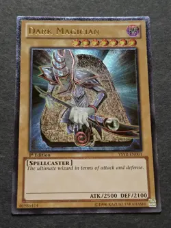 Dark Magician, 1st Edition, Yu-Gi-Oh trading card - Image 1