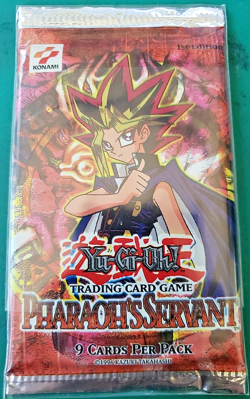 1996 YU-GI-OH! Pharaoh's Servant 1 Booster Pack 9 cards per pack 53334289443 - Image 1