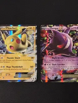 Pokemon TCG: XY : 2 Card L Lot Ex Gengar And Pikachu (XY174) - Image 1
