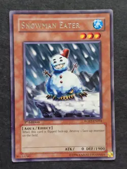 Snowman Eater 1st Edition Yu-Gi-Oh trading card - Image 1