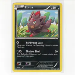 Pokemon TCG Zorua 70/108 BW Dark Explorers Regular Common Card EN-LP 2012 - Image 1