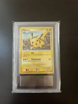 Pokemon TCG - Pikachu World Promo Portuguese ARS 9 Card - Image 1