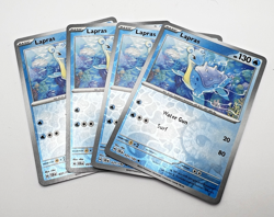 Lapras Reverse Holo 031/142 4x x4 Pokemon Cards 2024 Stellar Crown Playset - Image 1
