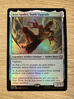 Magic - Spider Man - Iron Spider, Stark Upgrade - RARE - Foil - SPM 0166 - Image 1