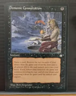Mtg DEMONIC CONSULTATION LP/NM Ice Age -Argo- - Image 1