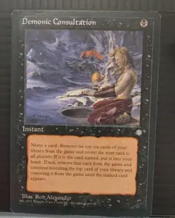 Mtg DEMONIC CONSULTATION LP/NM Ice Age -Argo- - Image 3