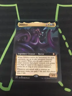 MTG Magic The Gathering Nihloor Ext. Art Horror AFR DnD Legendary Commander - Image 1