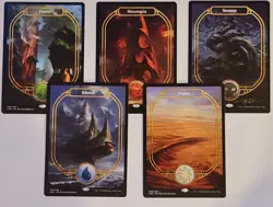Unsanctioned Full Art Basic Land Set Complete Non Foil MTG UND Adam Paquette NM - Image 1
