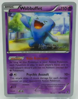 Pokemon #36/119 Wobbuffet 2015 Alejandro Ng-Guzman World Championship Decks - Image 3