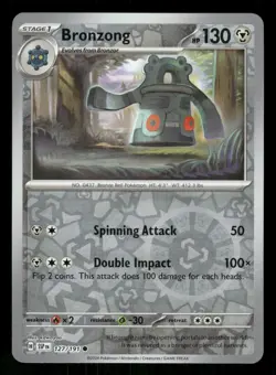 2024 Near Mint Pokemon 127/191 H Bronzong Reverse Surging Sparks SSP English - Image 1