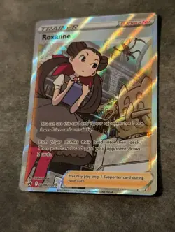 Roxanne GG66/GG70 Near Mint Crown Zenith Full Art Rare Holo Pokemon Card TCG - Image 2