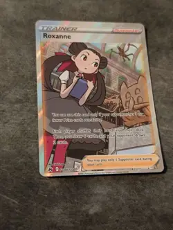 Roxanne GG66/GG70 Near Mint Crown Zenith Full Art Rare Holo Pokemon Card TCG - Image 3