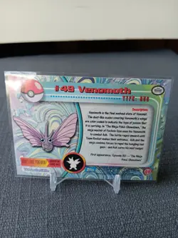 Pokemon Venomoth #49 1999 Topps Chrome Series 1 Foil *Free Shipping* 🔥 - Image 2