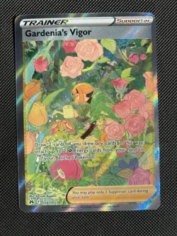 Gardenia's Vigor GG61/GG70 Crown Zenith: Galarian Gallery Holo Pokemon NM - Image 1