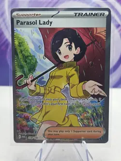 Pokemon TCG Parasol Lady Paradox Rift 238/182 Holo Ultra Rare - Image 1