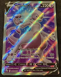Mewtwo v SWSH229 - Ultra Rare Promo - Pokemon GO Black Star Promo - NM - Image 1