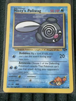 Pokemon Gym Challenge Misty's Poliwag 89/132 - Image 1