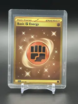 Pokemon TCG Scarlet & Violet Basic Fighting Energy #258/198 Secret Rare NM - Image 1