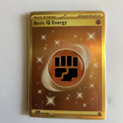Pokemon TCG Scarlet & Violet Basic Fighting Energy #258/198 Secret Rare NM - Image 1