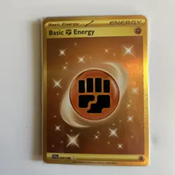Pokemon TCG Scarlet & Violet Basic Fighting Energy #258/198 Secret Rare NM - Image 2