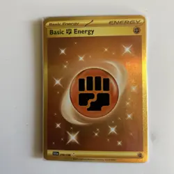 Pokemon TCG Scarlet & Violet Basic Fighting Energy #258/198 Secret Rare NM - Image 3