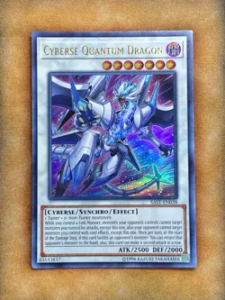 Yugioh Cyberse Quantum Dragon SAST-EN038 Ultra Rare NM - Image 1