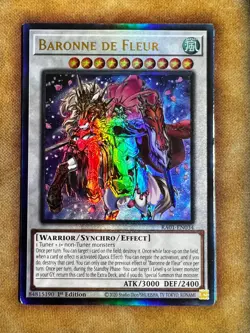 Yugioh Baronne De Fleur RA01-EN034 Prismatic Ultimate Rare 1st Ed NM - Image 1